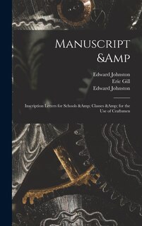 Front cover_Manuscript & Inscription Letters for Schools & Classes & for the Use of Craftsmen