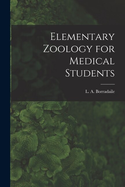 Couverture_Elementary Zoology for Medical Students