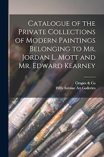 Front cover_Catalogue of the Private Collections of Modern Paintings Belonging to Mr. Jordan L. Mott and Mr. Edward Kearney
