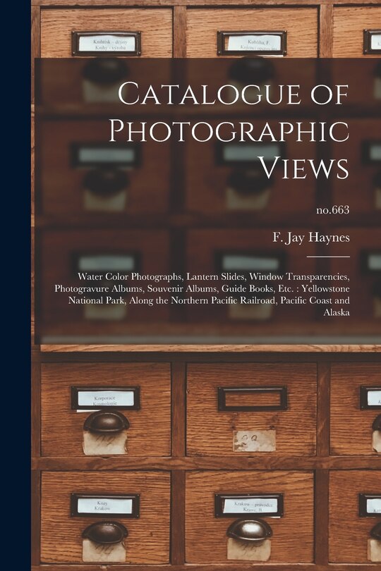 Front cover_Catalogue of Photographic Views