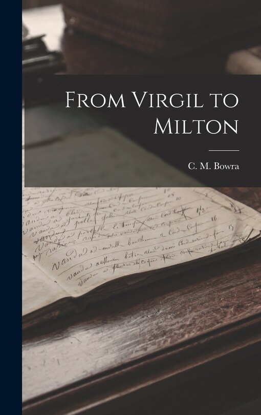 Front cover_From Virgil to Milton