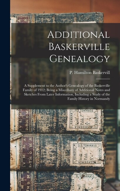 Couverture_Additional Baskerville Genealogy