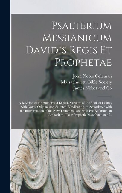 Couverture_Psalterium Messianicum Davidis Regis Et Prophetae