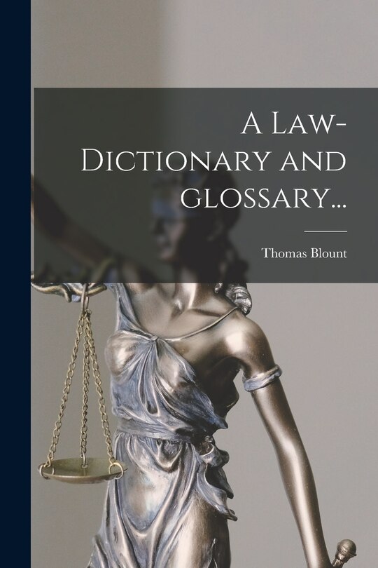Couverture_A Law-dictionary and Glossary...