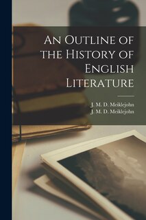 Couverture_An Outline of the History of English Literature [microform]