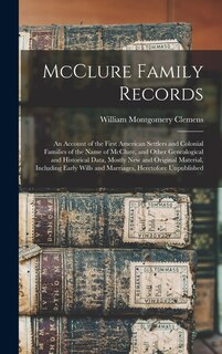 Couverture_McClure Family Records