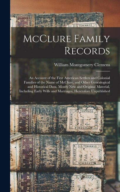 Couverture_McClure Family Records