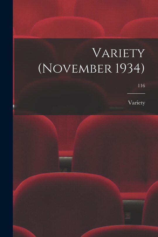 Front cover_Variety (November 1934); 116