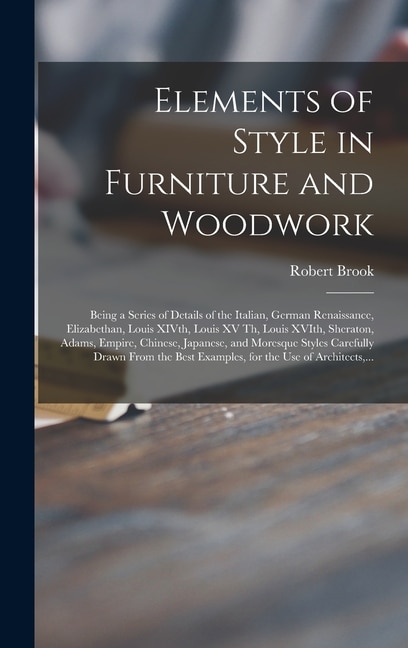 Couverture_Elements of Style in Furniture and Woodwork