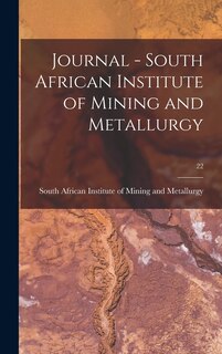 Front cover_Journal - South African Institute of Mining and Metallurgy; 22