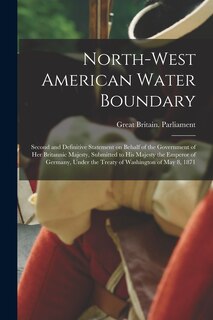 Front cover_North-West American Water Boundary [microform]