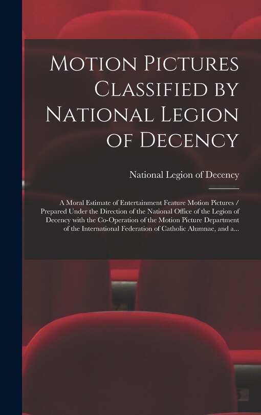Front cover_Motion Pictures Classified by National Legion of Decency
