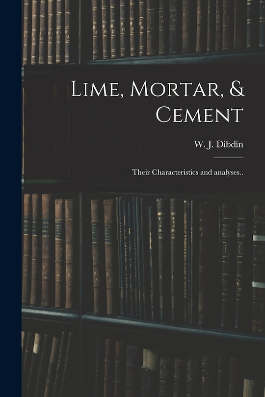 Front cover_Lime, Mortar, & Cement