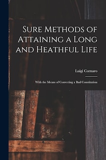 Front cover_Sure Methods of Attaining a Long and Heathful Life
