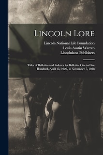 Front cover_Lincoln Lore