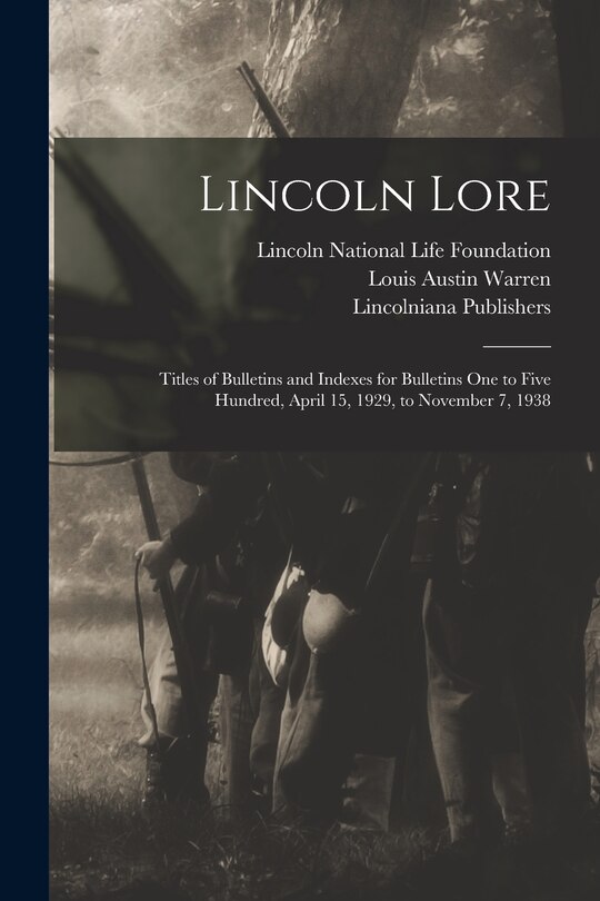 Front cover_Lincoln Lore