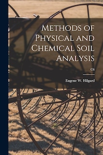 Front cover_Methods of Physical and Chemical Soil Analysis; C6