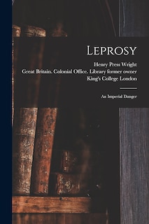 Couverture_Leprosy [electronic Resource]