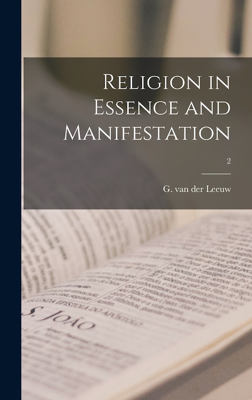 Front cover_Religion in Essence and Manifestation; 2