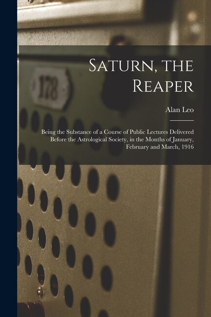 Front cover_Saturn, the Reaper