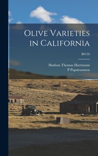 Front cover_Olive Varieties in California; B0720
