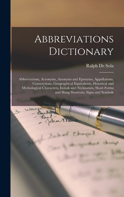 Couverture_Abbreviations Dictionary