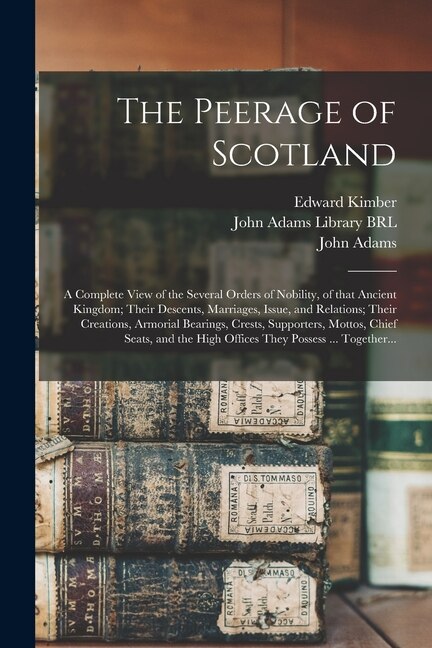 Front cover_The Peerage of Scotland