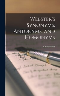 Front cover_Webster's Synonyms, Antonyms, and Homonyms