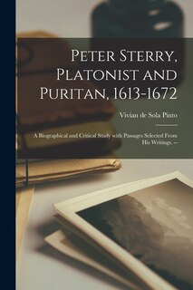 Front cover_Peter Sterry, Platonist and Puritan, 1613-1672