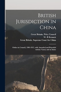 Couverture_British Jurisdiction in China
