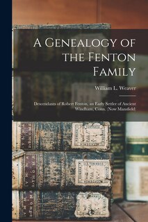 Front cover_A Genealogy of the Fenton Family