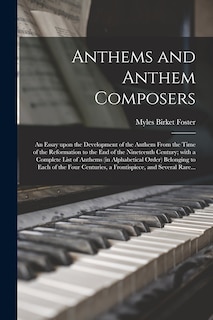 Front cover_Anthems and Anthem Composers
