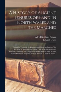Couverture_A History of Ancient Tenures of Land in North Wales and the Marches