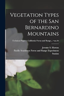 Couverture_Vegetation Types of the San Bernardino Mountains; no.44