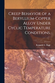 Couverture_Creep Behavior of a Beryllium-copper Alloy Under Cyclic Temperature Conditions.