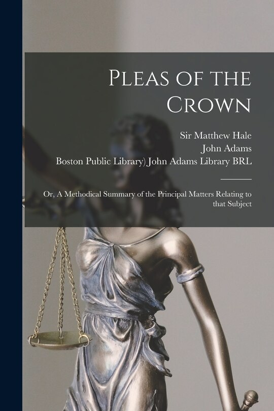 Front cover_Pleas of the Crown