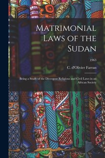 Front cover_Matrimonial Laws of the Sudan