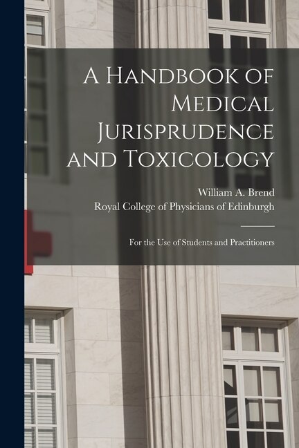 Front cover_A Handbook of Medical Jurisprudence and Toxicology