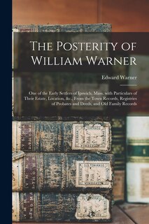 Front cover_The Posterity of William Warner