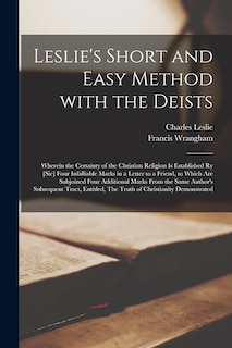 Front cover_Leslie's Short and Easy Method With the Deists [microform]