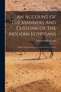 Front cover_An Account Of The Manners And Customs Of The Modern Egyptians