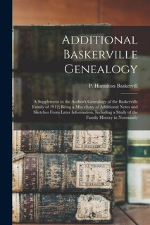 Front cover_Additional Baskerville Genealogy