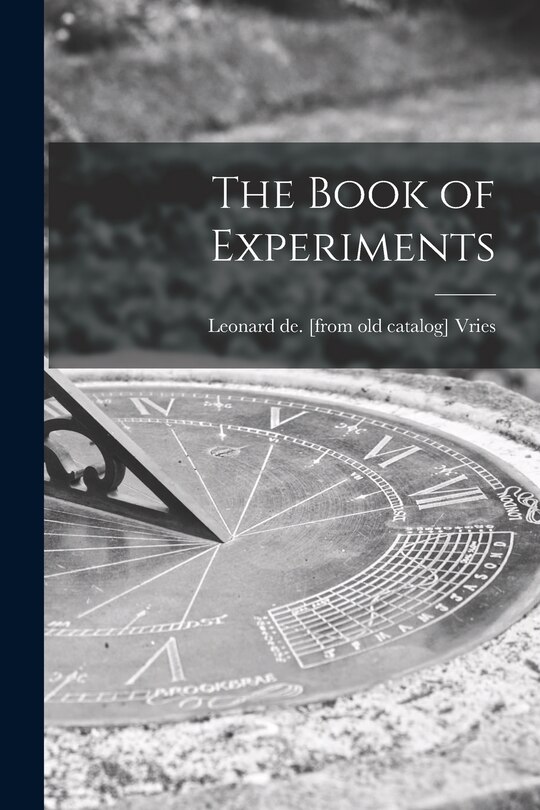 Couverture_The Book of Experiments