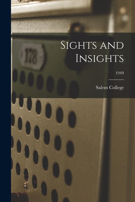 Front cover_Sights and Insights; 1949