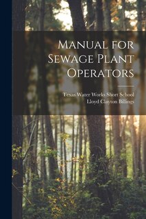 Couverture_Manual for Sewage Plant Operators