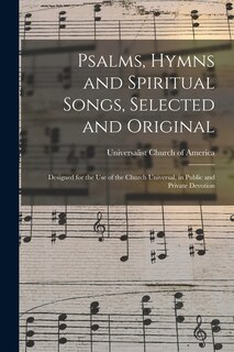 Couverture_Psalms, Hymns and Spiritual Songs, Selected and Original