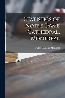Couverture_Statistics of Notre Dame Cathedral, Montreal [microform]