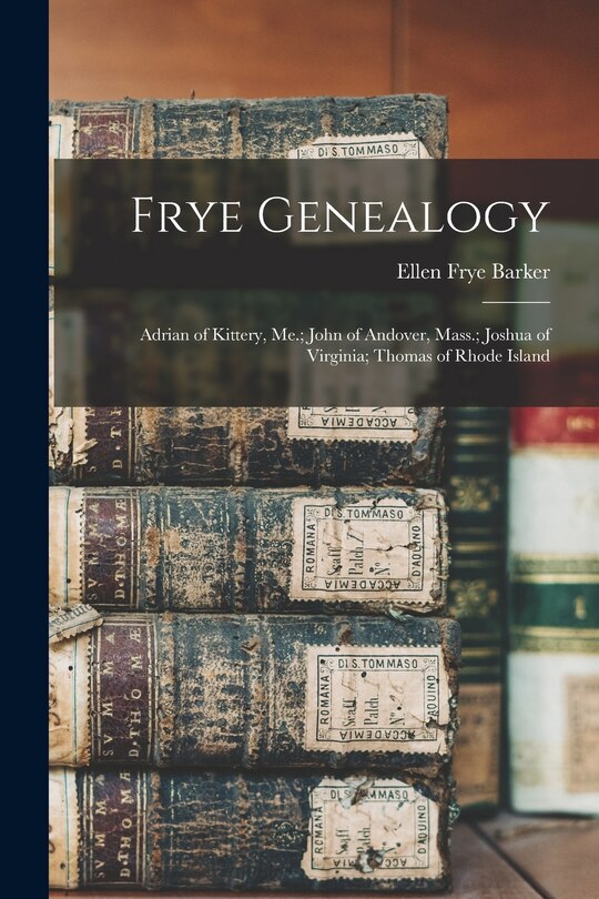 Couverture_Frye Genealogy