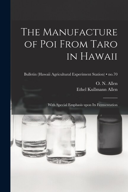 Front cover_The Manufacture of Poi From Taro in Hawaii
