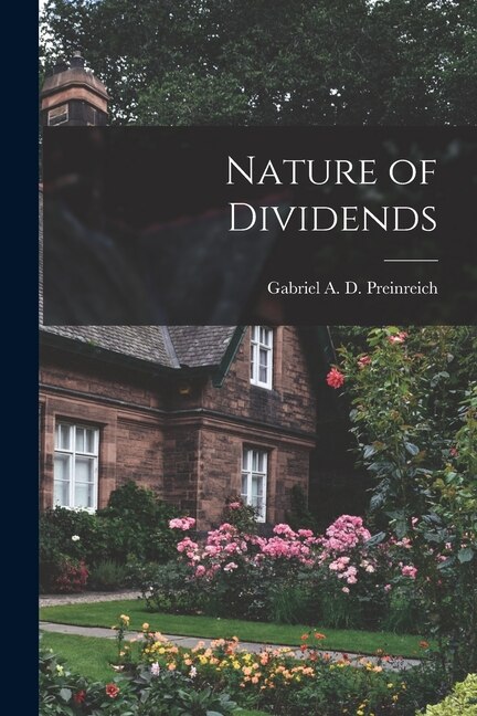 Front cover_Nature of Dividends